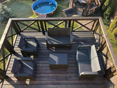 Кофейный столик садовый Keter Corfu Table / 241945- фото7