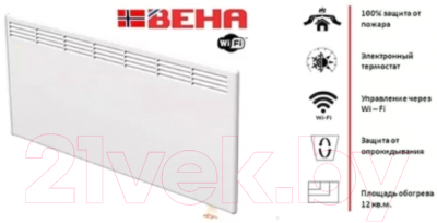 Конвектор Beha PV 12 Wi-Fi / 810423- фото2
