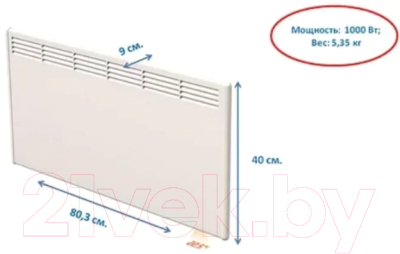 Конвектор Beha PV 10 Wi-Fi / 810422- фото3