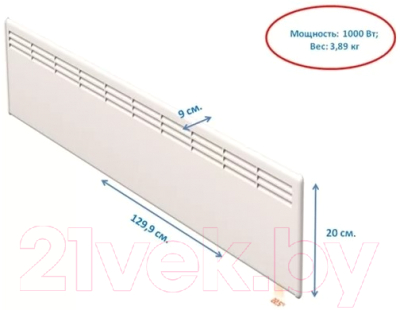 Конвектор Beha LV 12 Wi-fi / 810623- фото4