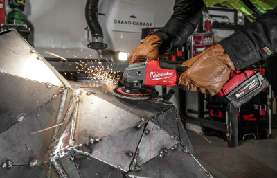Угловая шлифовальная машина Milwaukee M18ONEFSAG125XPDB-502X / 4933478435- фото3