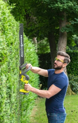 Кусторез аккумуляторный Ryobi RY18HT55A-0- фото3