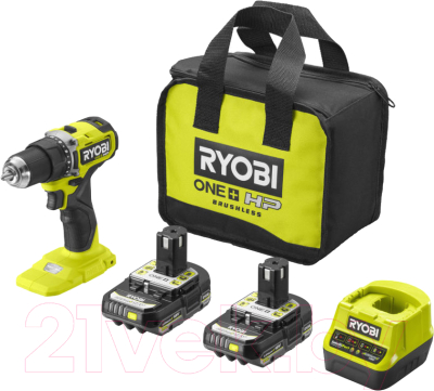 Аккумуляторная дрель-шуруповерт Ryobi HP RDD18C-220S (5133004980)- фото