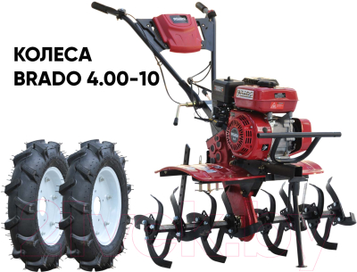 Мотокультиватор Brado GM-700 + колеса 4.00-10 (комплект)- фото2