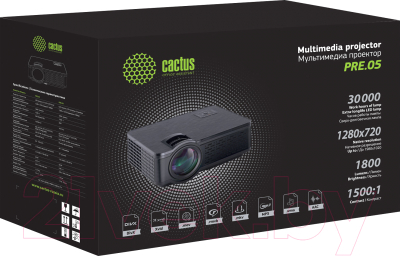 Проектор Cactus CS-PRE.05B.WXGA- фото5