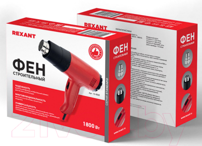 Строительный фен Rexant Standard 12-0052 (с терморегулятором)- фото7