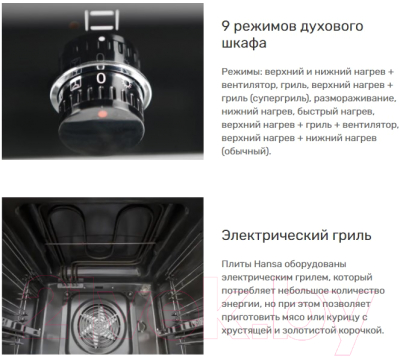 Электрический духовой шкаф Hansa BOES684605- фото4