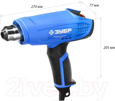 Строительный фен Зубр ФТ-П1800- фото10