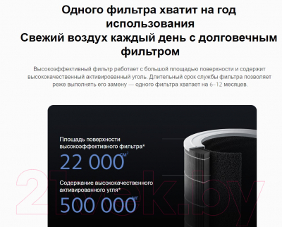 Очиститель воздуха Xiaomi Smart Air Purifier 4 EU / BHR5096GL/AC-M16-SC- фото3