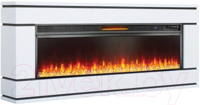 Каминокомплект Смолком Valerie V60 + Vision 60 LED (бьянко белый)- фото3