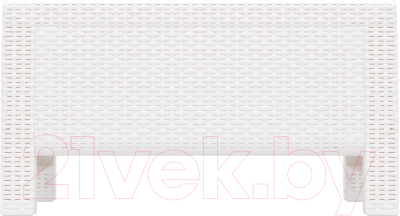 Кофейный столик садовый Альтернатива Ротанг-плюс / М8421 (белый)- фото2