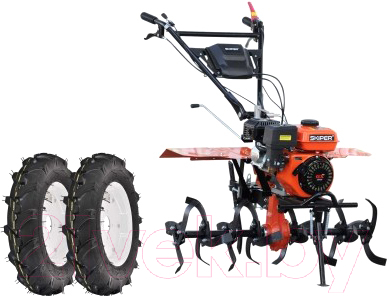 Мотокультиватор Skiper SP-850S + колеса 6.00-12 (комплект)- фото