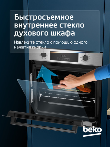 Электрический духовой шкаф Beko BBIC12300XD- фото8