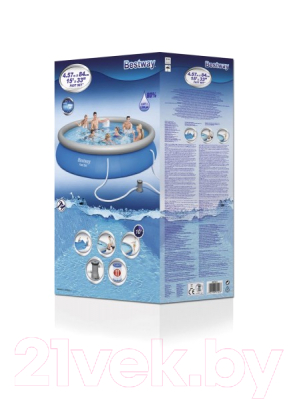 Надувной бассейн Bestway Fast Set 57313- фото10