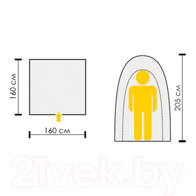 Палатка для душа и туалета Talberg Private Zone / 100055 (зеленый)- фото4