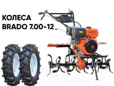 Мотокультиватор Skiper SP-1000S + колеса 7.00-12- фото2