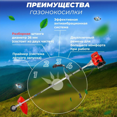 Триммер бензиновый Eco Power GTP-215S- фото7