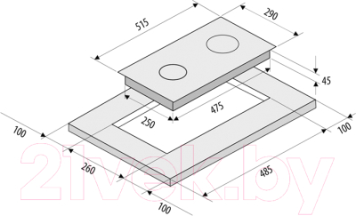 Газовая варочная панель Krona Partita 30 BL / КА-00003831- фото10
