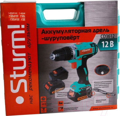 Аккумуляторная дрель-шуруповерт Sturm! CD3612- фото10