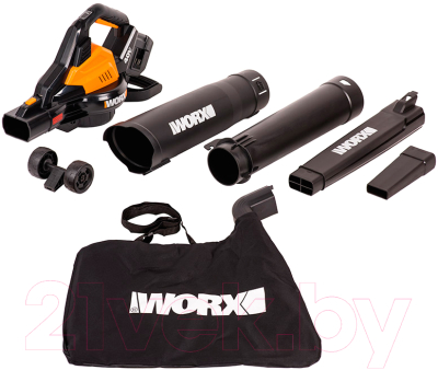 Воздуходувка аккумуляторная Worx WG583E.9- фото3