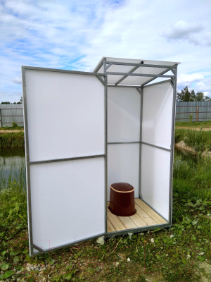 Дачный туалет ИМпласт 0.95x0.95м- фото2