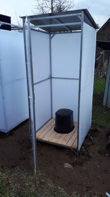 Дачный туалет ИМпласт 0.95x0.95м- фото8