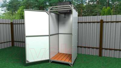 Душ для дачи ИМпласт 1 0.95x0.95м- фото2