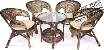 Комплект садовой мебели Tetchair Pelangi 02/15 4 кресла- фото
