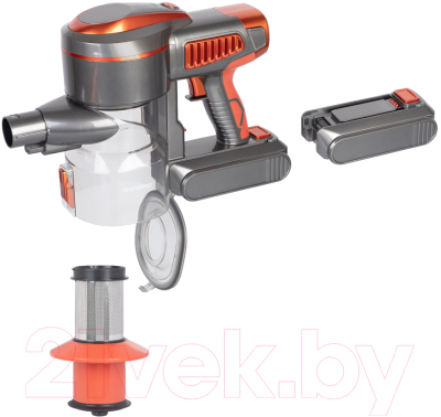 Вертикальный пылесос Endever SkyClean VC-301 (темно-серый/оранжевый)- фото6