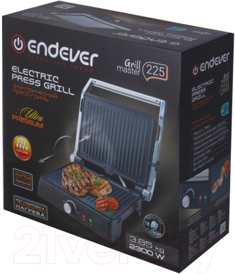 Электрогриль Endever Grillmaster 225- фото7