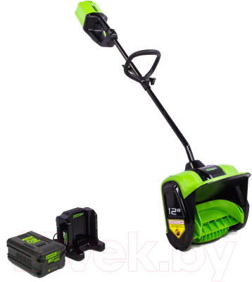 Снегоуборщик аккумуляторный Greenworks GD60SSK4 60V / 2602607UB- фото2