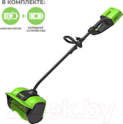 Снегоуборщик аккумуляторный Greenworks GD60SSK4 60V / 2602607UB- фото4