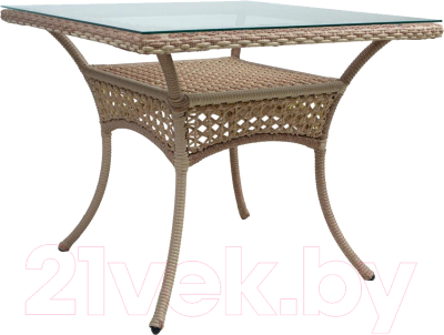 Стол садовый AIKO Deco 7035П стол-3 квадратный 90x90x75- фото