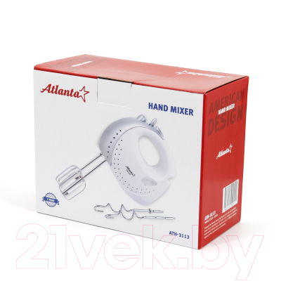 Миксер ручной Atlanta ATH-3113 (серый)- фото5
