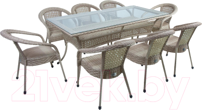 Комплект садовой мебели AIKO Deco 7035П прямоугольный- фото