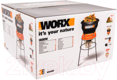 Садовый измельчитель электрический Worx WG430E- фото7