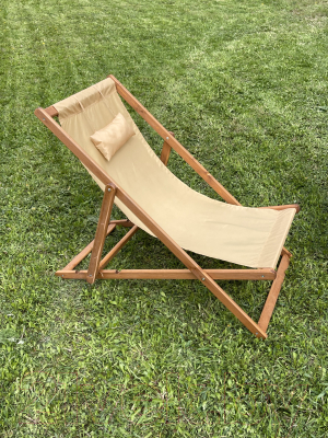 Кресло-шезлонг складное Dyatel с сиденьем из ткани- фото2
