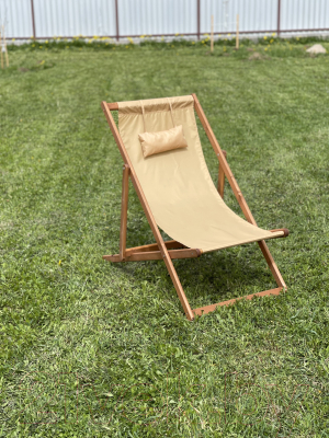 Кресло-шезлонг складное Dyatel с сиденьем из ткани- фото3