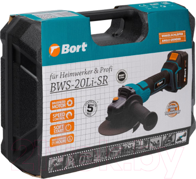 Угловая шлифовальная машина Bort BWS-20Li-SR- фото9