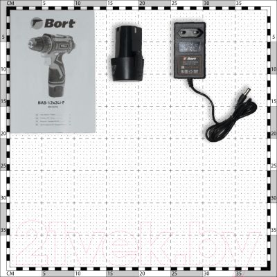 Аккумуляторная дрель-шуруповерт Bort BAB-12x2Li-F (93413083)- фото7
