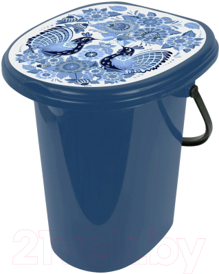 Ведро-туалет Ingreen Smart Solution Гжель / ING4002ГЖЛ