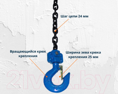 Таль ручная Shtapler HSH-E 1.5т 12м / 71036312- фото8