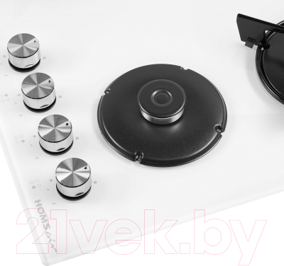 Газовая варочная панель HOMSair HGG641EWH- фото9