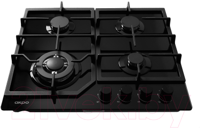 Газовая варочная панель Akpo PGA 604 FGC-T BL- фото2