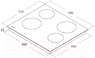 Электрическая варочная панель Akpo PKA 60 9014 BL- фото7