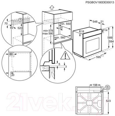 Электрический духовой шкаф Electrolux EOD5C50Z- фото7