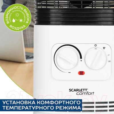Тепловентилятор Scarlett SC-FH1.513MC- фото4