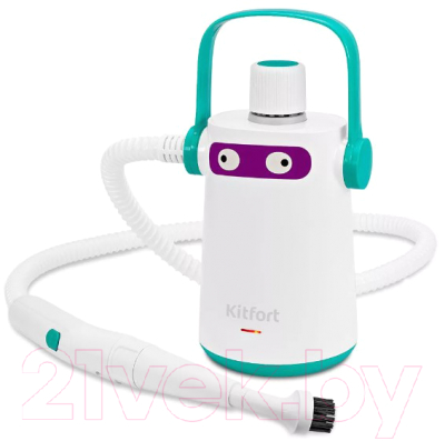 Пароочиститель Kitfort KT-9109-3 (белый/бирюзовый)- фото