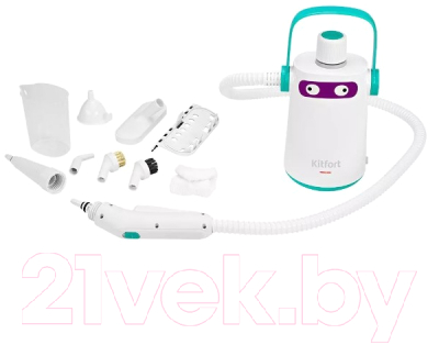Пароочиститель Kitfort KT-9109-3 (белый/бирюзовый)- фото6