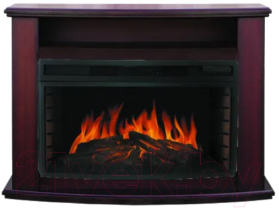 Каминокомплект Смолком Govard FS33W + Dioramic 33W LED FX (махагон коричневый антик)